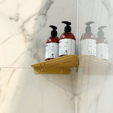 Corner Shelf X - Hjørnehylde - Brushed Gold - aloop design studio