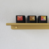 Shelf Y - Væghylde - Brushed Gold - 295 x 80 mm - aloop design studio