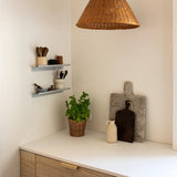 Shelf Y - Væghylde - Brushed Gold - 295 x 80 mm - aloop design studio