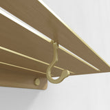 The Hook - Krog - Brushed Gold - aloop design studio