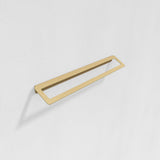 Towel Holder X - Håndklædeholder - Brushed Gold - 395 x 100 mm - aloop design studio