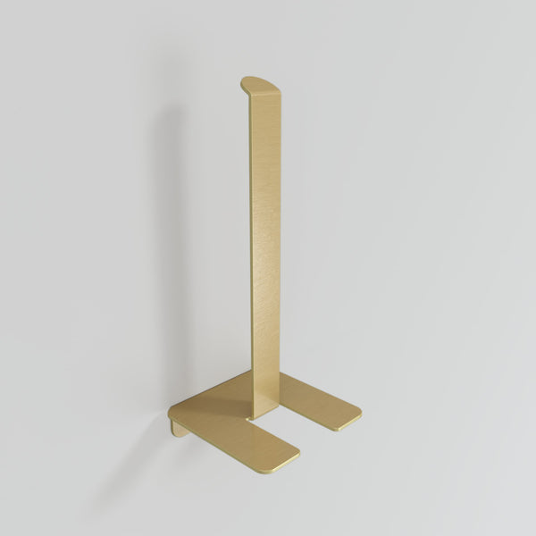 Extra Toilet Paper Holder X - Toiletrulleholder - Brushed Gold - aloop design studio
