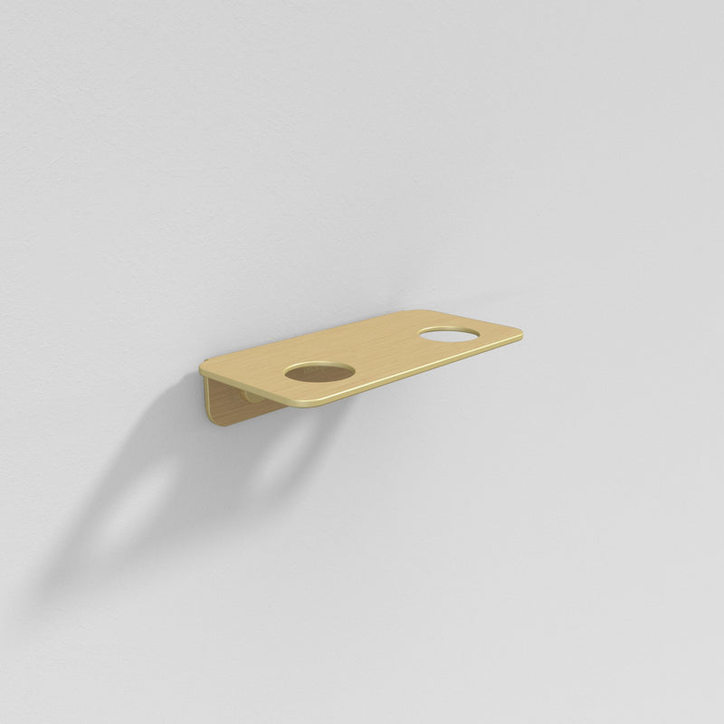 Bottle Hanger X2 - Sæbeholder - Brushed Gold - aloop design studio