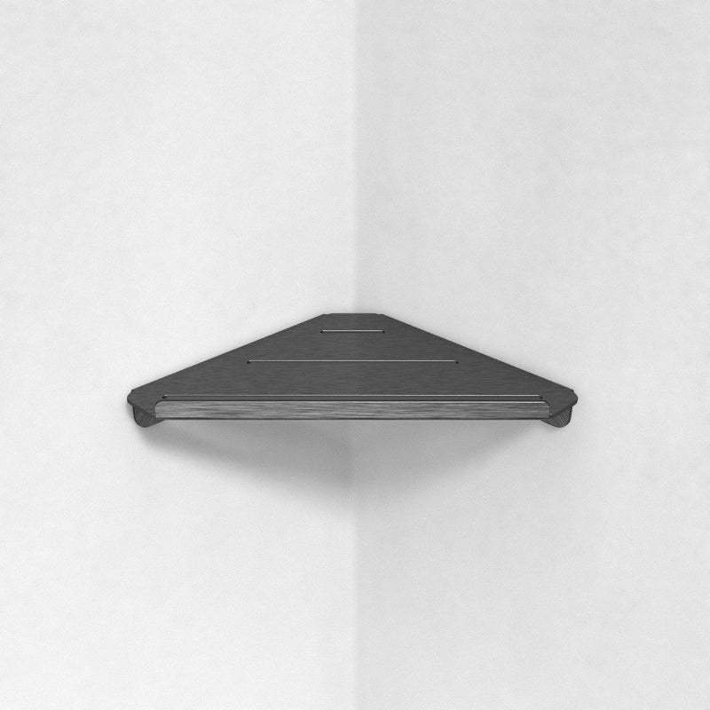 Corner Shelf Y - Hjørnehylde - Charcoal Black - aloop design studio