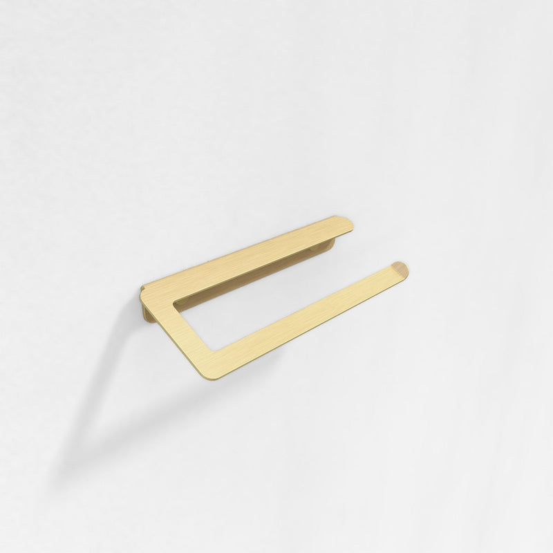Paper Towel Holder X - Køkkenrulleholder - Brushed Gold - Højre - aloop design studio