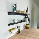 Shelf X - Væghylde - Brushed Gold - 595 x 150 mm - aloop design studio