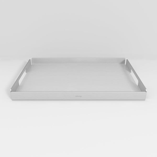 The Tray X Medium - Bakke - Matte Aluminum - aloop design studio
