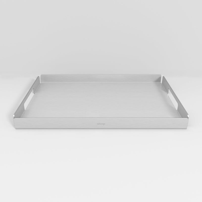 The Tray X Medium - Bakke - Matte Aluminum - aloop design studio