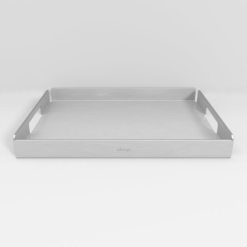 The Tray X Small - Bakke - Matte Aluminum - aloop design studio
