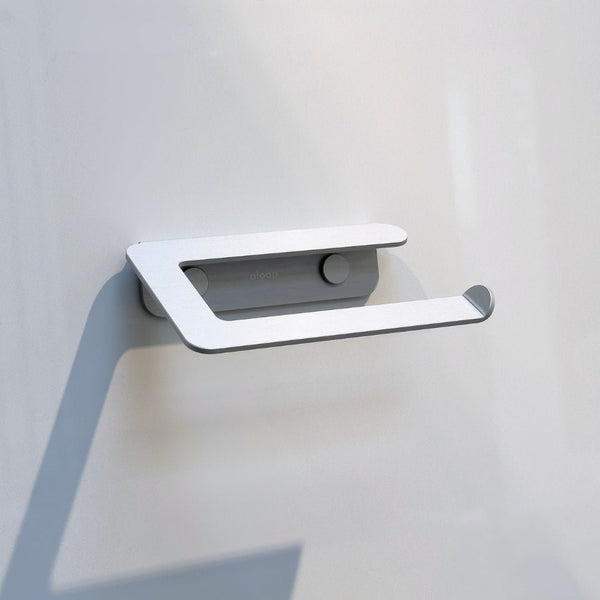 Toilet Paper Holder X - Toiletrulleholder - Brushed Gold - aloop design studio