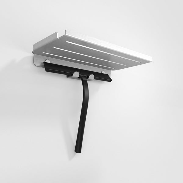 Wiper Shelf Y - Sæbehylde - Matte Aluminum - aloop design studio